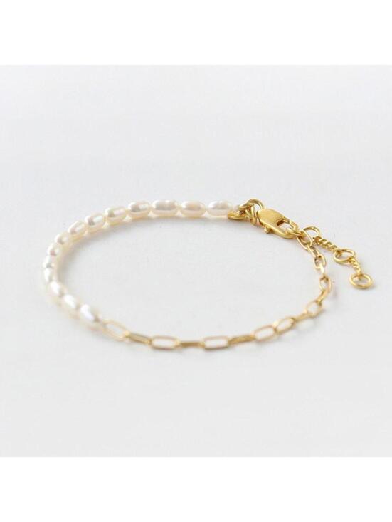 Madewell Jewelry - Madewell Freshwater Pearl Chain Bracelet